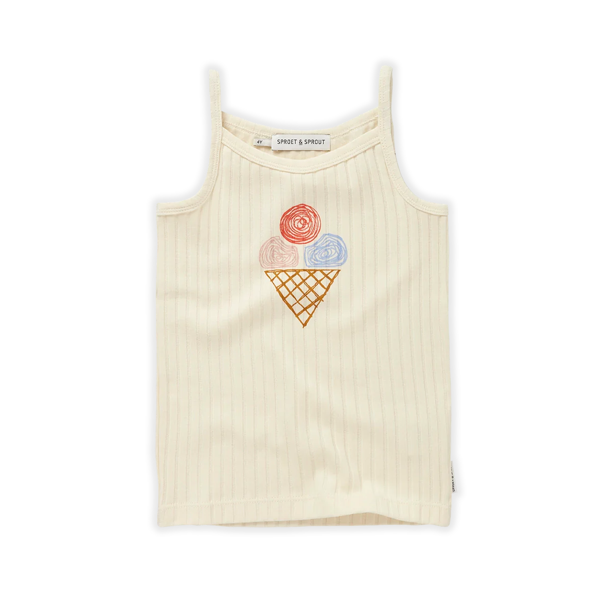 Sproet & Sprout Strap Top | Girls Ice Cream