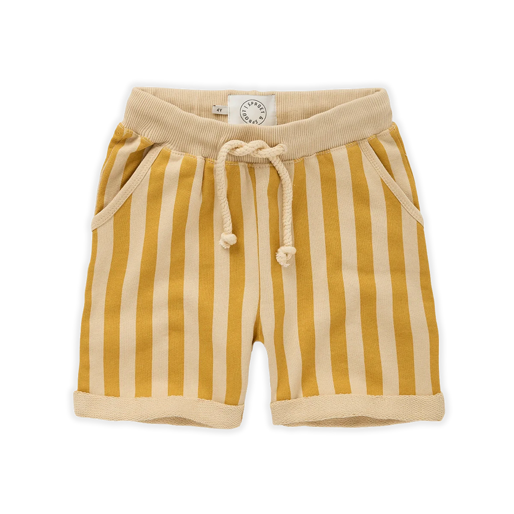 Sproet & Sprout Sweat Short | Stripe print