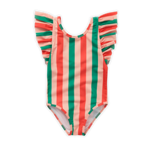 Sproet & Sprout Bathing Suit | Ruffle Stripe Print