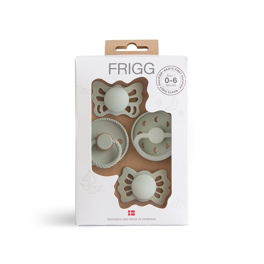 Frigg Baby's First Pacifier Pacifier Set Size 1 | Sage Green