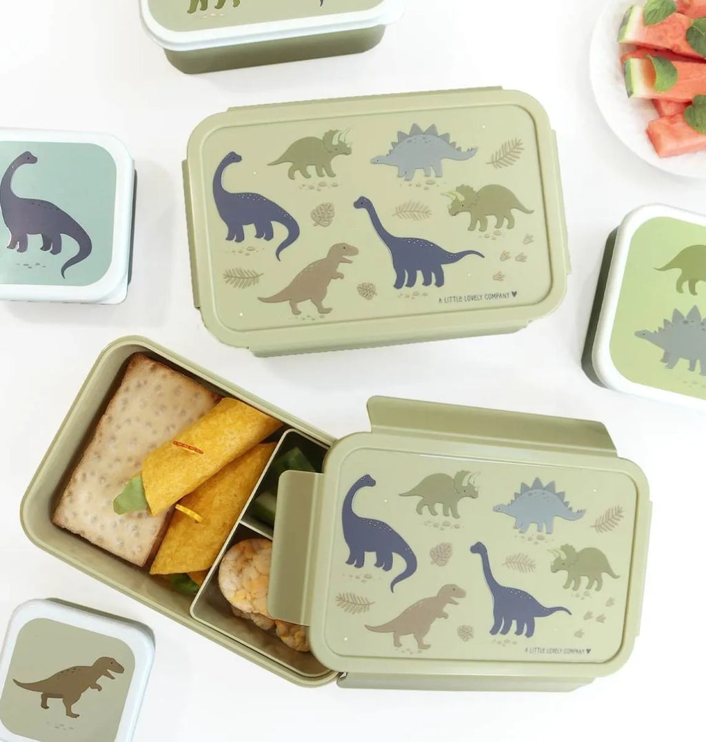 A Little Lovely Company Lunch Box With Distribution boxes | Dinosaurs