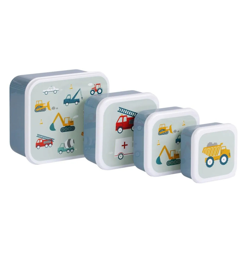 A Little Lovely Company Lunch & Snack Box Set | Vehicles