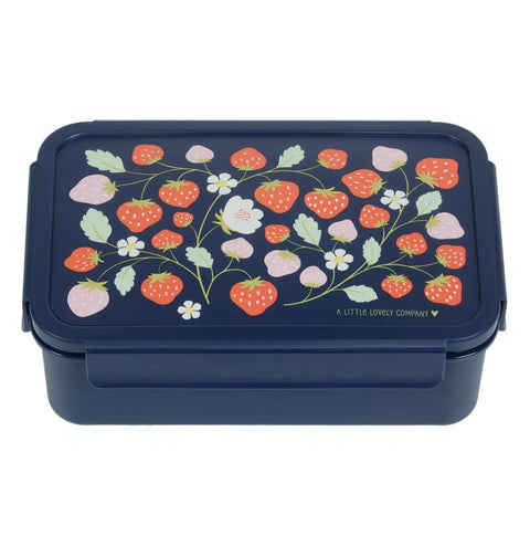 A Little Lovely Company Lunch Box With Distribution boxes | Strawberry