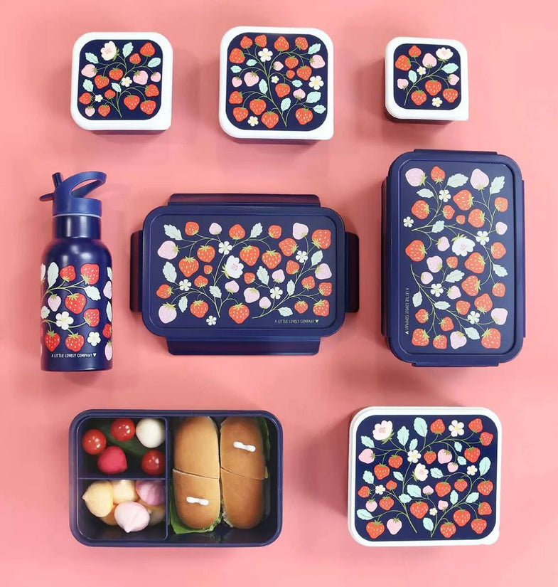 A Little Lovely Company Lunch Box With Distribution boxes | Strawberry