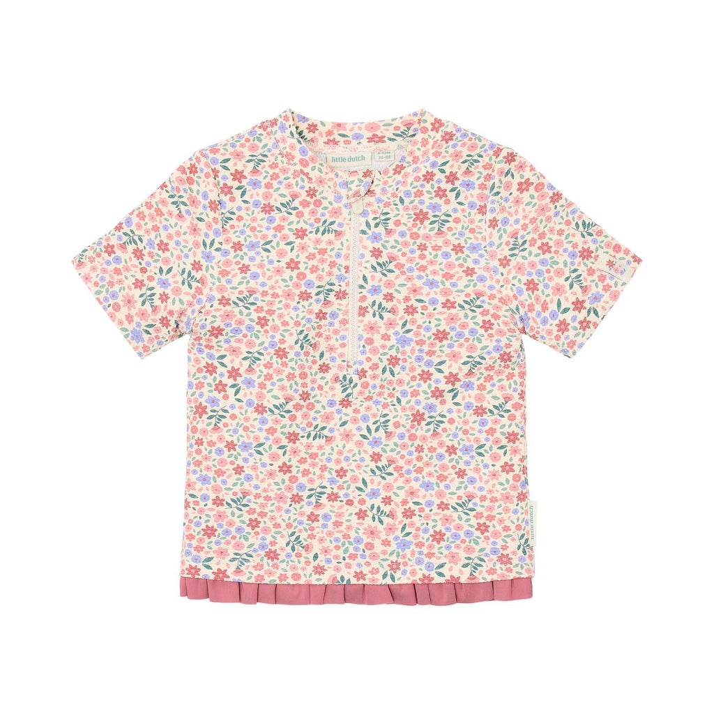 Little Dutch UV Swim Shirt Short Sleeves | Dreamy Flowerfield