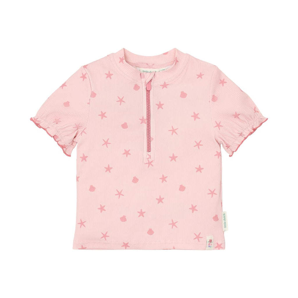 Little Dutch UV Swim Shirt Short Sleeves | Dreamy Seashells