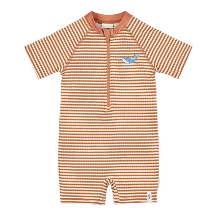 Little Dutch UV Swimsuit Short Sleeves | Ocean Brow Stripes