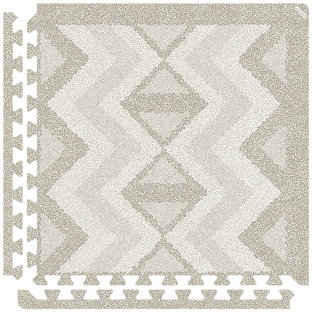Eeveve Playmat Foam Puzzle | Kilim Feather Grey