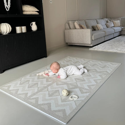 Eeveve Playmat Foam Puzzle | Kilim Feather Grey