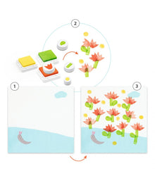 Djeco Creative Stamp Set | Flowers