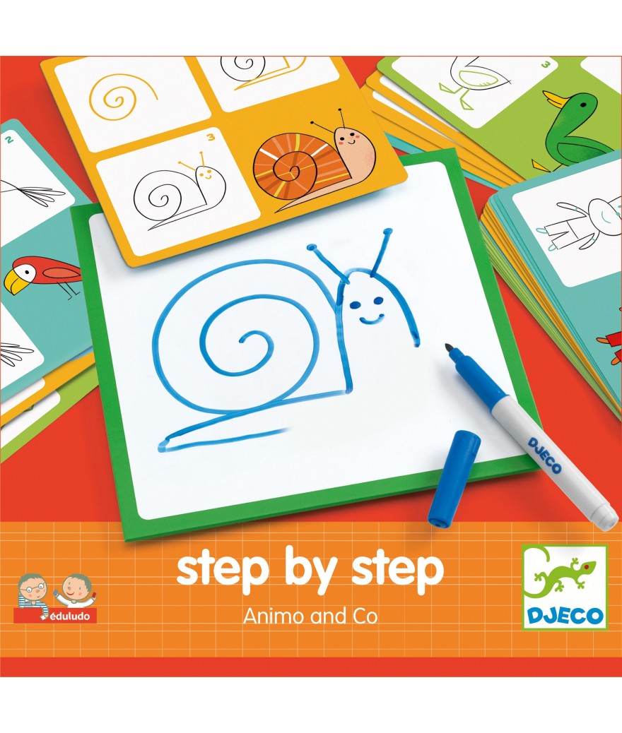 Djeco Creative Craft Set | Model cards animals