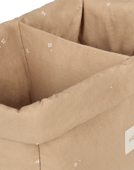 Nobodinoz Stories Double storage basket 30x20x15cm | Blush Little Cherries