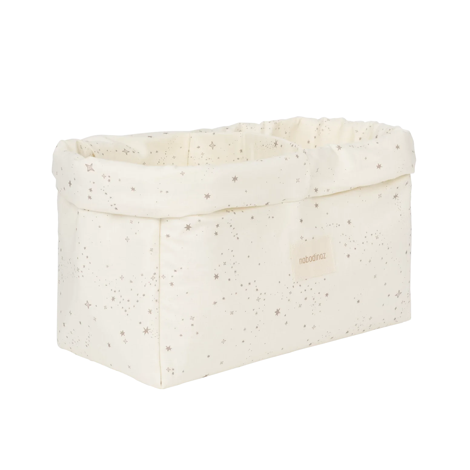 Nobodinoz Stories Double storage basket 30x20x15cm | Natural Milky Way