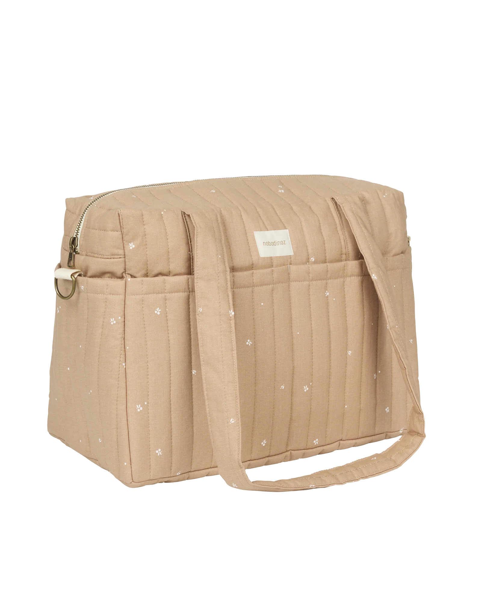 Nobodinoz Stories Buggy diaper bag 40x30x25cm | Blush Little Cherries