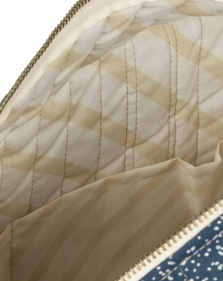 Nobodinoz Stories Buggy diaper bag 40x30x25cm | Gold Bubble/Night Blue