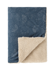 Nobodinoz Stories Winter Newborn Blanket 70x100cm | Gold Bubble/Night Blue