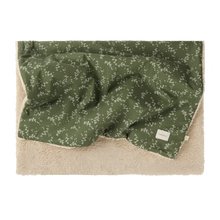 Nobodinoz Stories Winter Newborn Blanket 70x100cm | Green jasmine