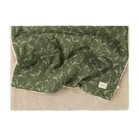 Nobodinoz Stories Winter Newborn Blanket 70x100cm | Green jasmine