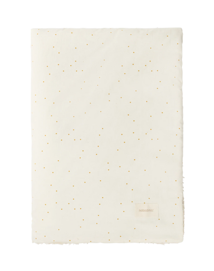 Nobodinoz Stories Winter Newborn Blanket 70x100cm | Honey Sweet Dots Natural