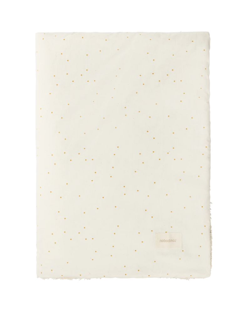 Nobodinoz Stories Winter Newborn Blanket 70x100cm | Honey Sweet Dots Natural