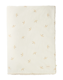 Nobodinoz Stories Winter Blanket 100x140cm | Nude Haiku Birds Natural