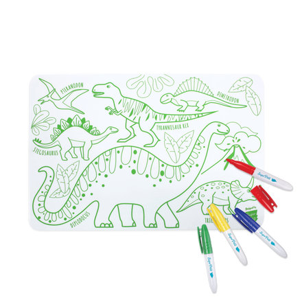 Super Petit Mini Placemat With markers | Dino