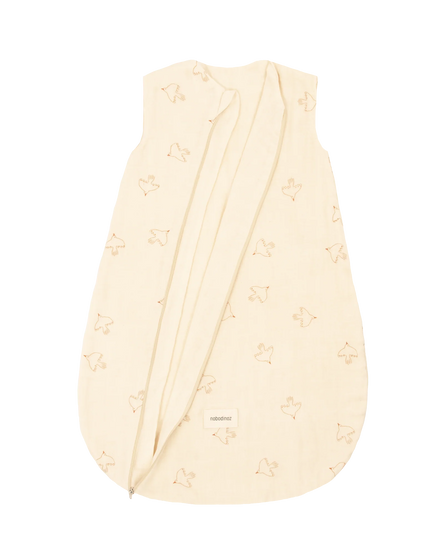 Nobodinoz Sweety Light Sleeping Bag 0-6 M 50-65cm | Brown Hoshi Birds