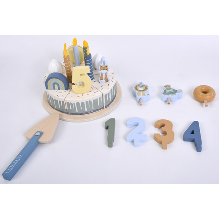 Little Dutch Wooden Birthday Cake | Blue