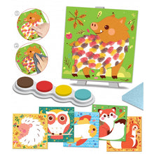 Créalign Easy Paintings Finger Paint Set | Animals