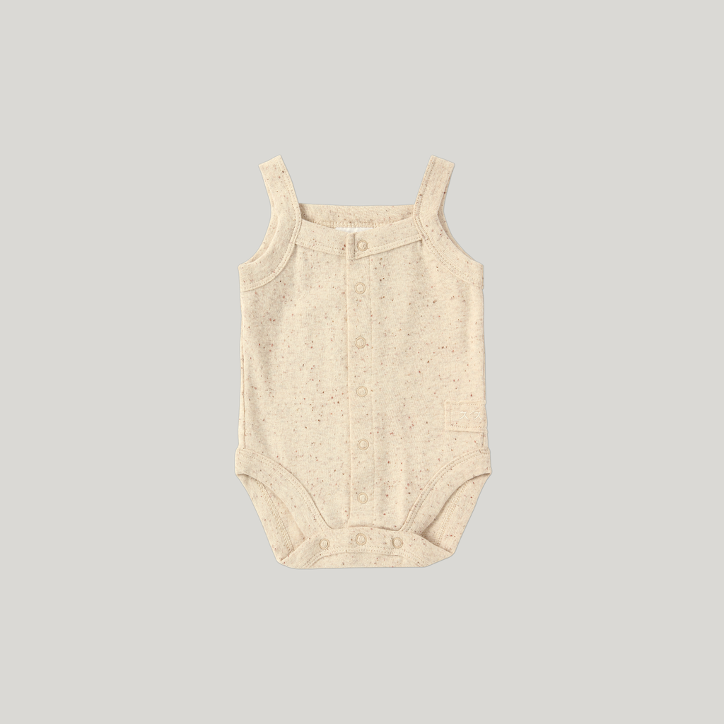 *Susukoshi Bodysuit | Beige Speckled