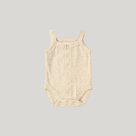 *Susukoshi Bodysuit | Beige Speckled