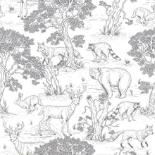 Dekornik Behang Animals White Wallpaper