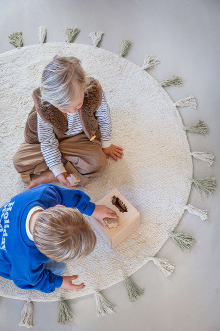 Tapis Petit Rug | Sara Natural/Green