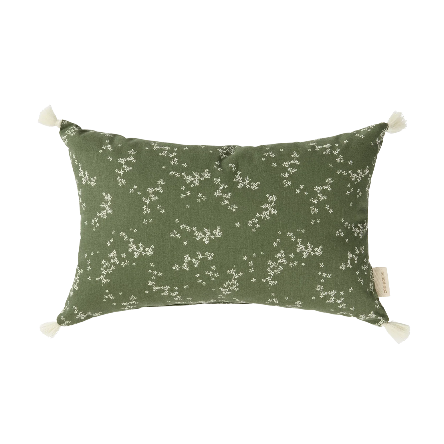 Nobodinoz Stories Pillow 35x20cm | Green jasmine