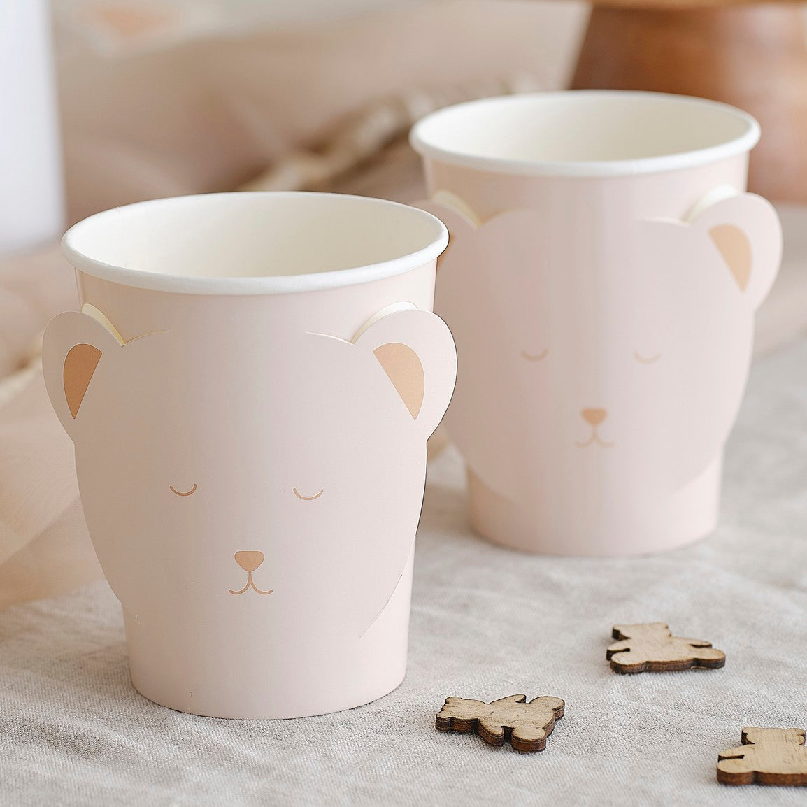 Ginger Ray Paper Cups 8PCS | Teddy