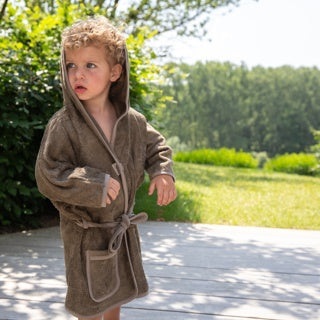 Timboo Bathrobe 4/6Y | Jungle Green