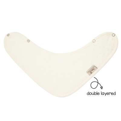 Timboo Bandana Bib Bamboo Bib Double Layer | Daisy White