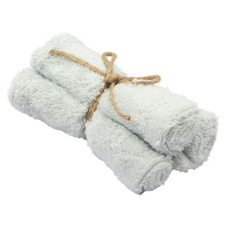 Timboo set 3 bamboo washcloths | Riviera Blue