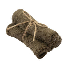 Timboo set 3 bamboo washcloths | Jungle Green