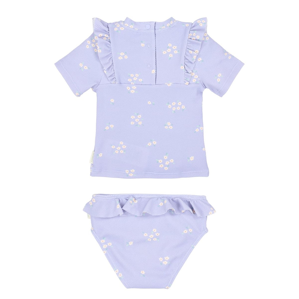 Little Dutch Set Swim Shirt Short Sleeves & Bottoms | Dreamy Lavender