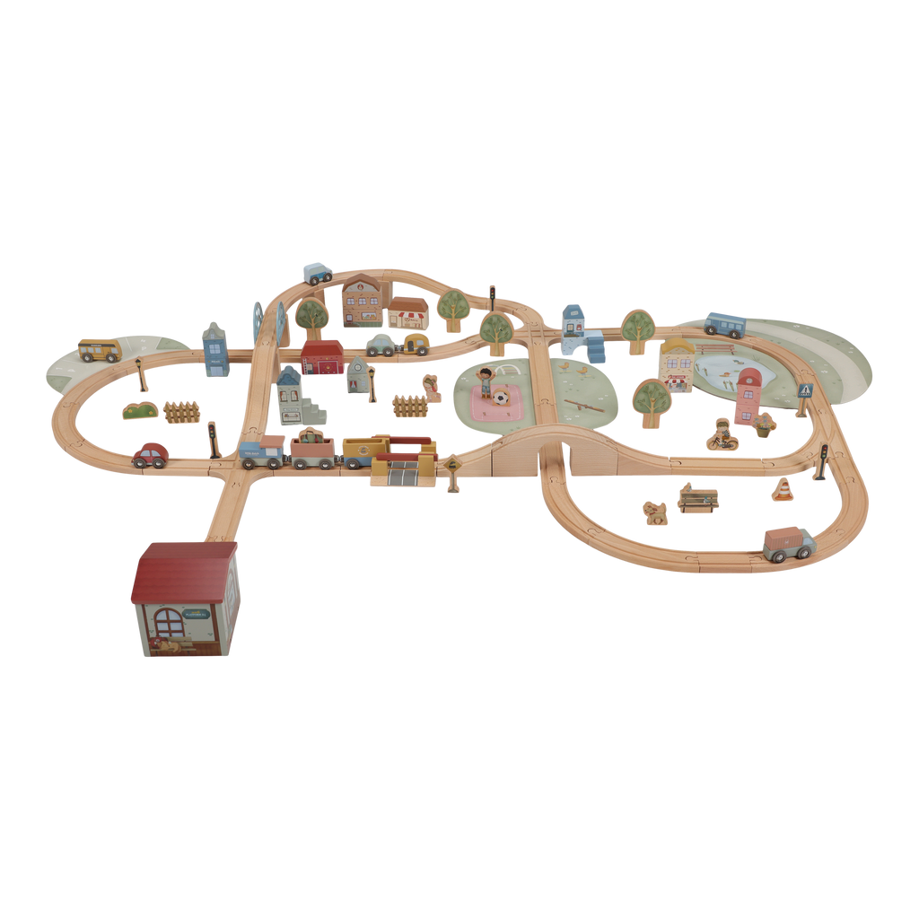 Little Dutch Wooden Train Track Set | XL