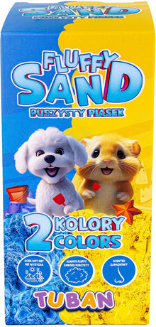 Tuban Kinetic Sand Fluffy Sand | Blue & Yellow 2 x 70g