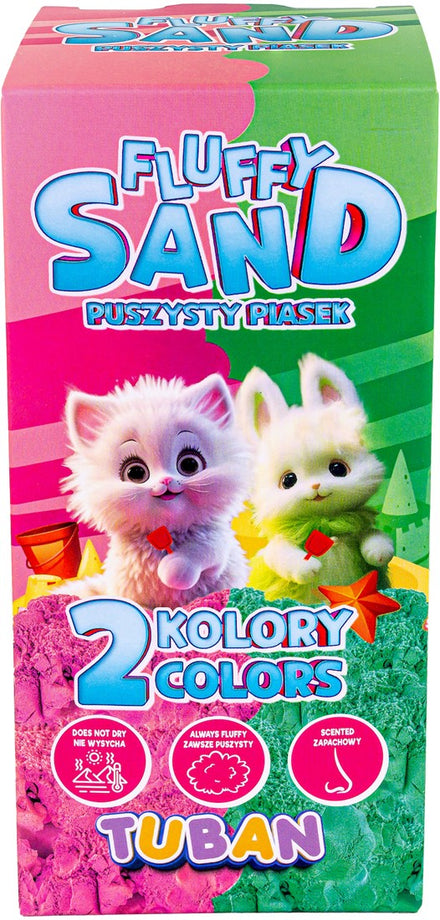 Tuban Kinetic Sand Fluffy Sand | Pink & Green 2 x 70g