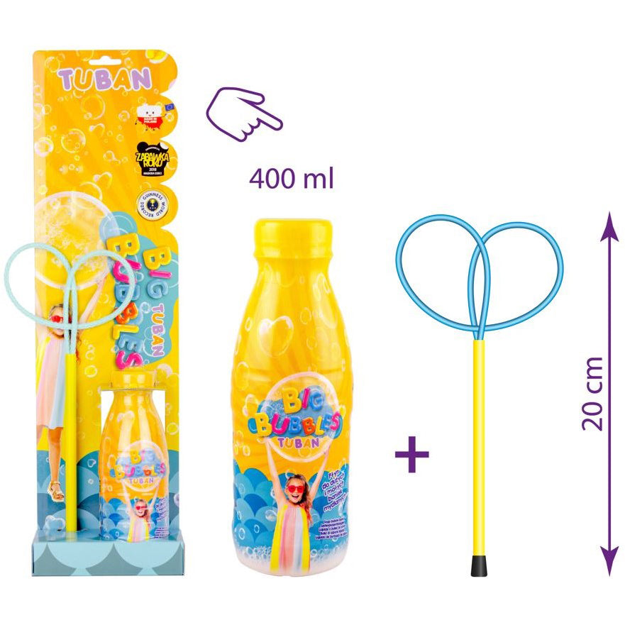 Tuban Bubble Blowing Set | Soap Bubble Ring Mini Butterfly + Liquid 400ml