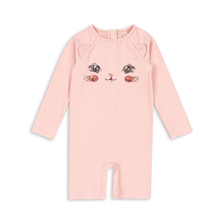 Konges Sløjd Swim Onesie | Kitty Powder Pink