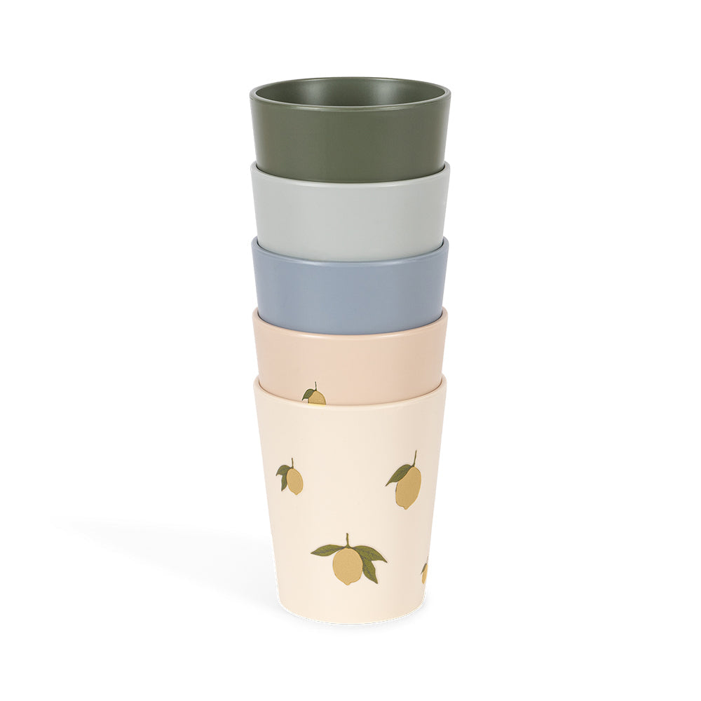Konges Sløjd Cup Set 5pcs | Lemon