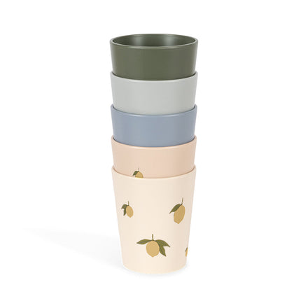 Konges Sløjd Cup Set 5pcs | Lemon