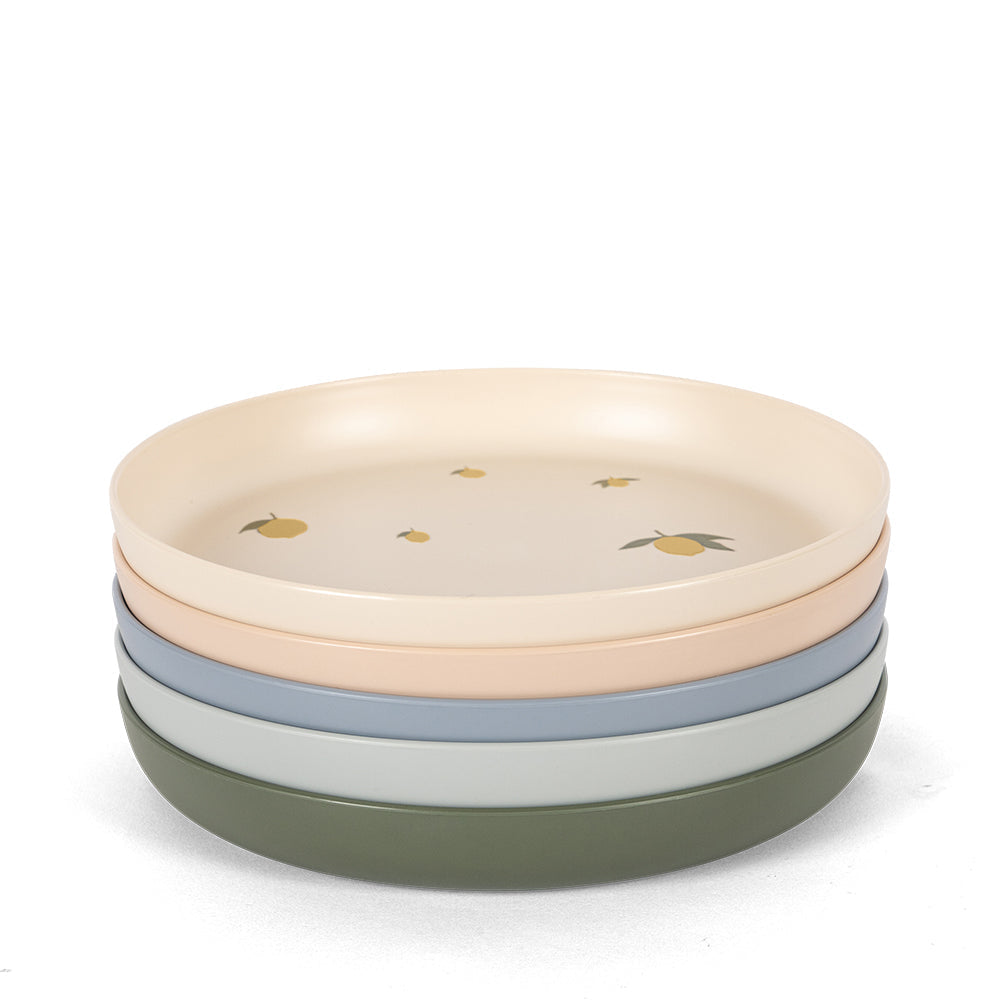 Konges Sløjd Plate Set 5pcs | Lemon