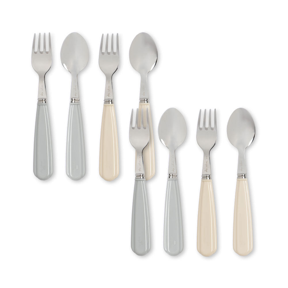 Konges Sløjd Cutlery Set 8pcs | Cream - Onyx