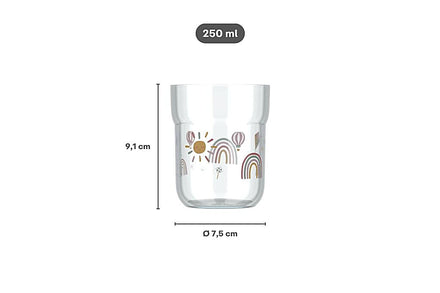Mepal Little Dutch Children's Glass 250ml | Flowers & Butterflies